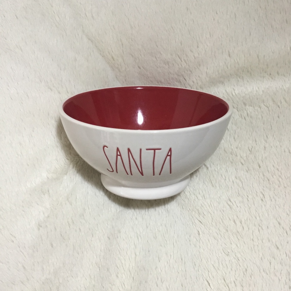 Rae Dunn SANTA Red Colored Christmas Bowl NWT New